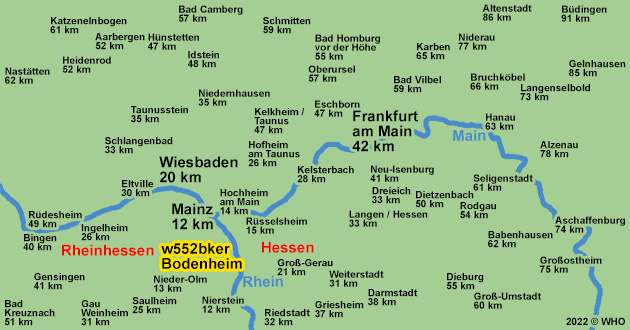 Glhweinfahrt in Rheinhessen in Bodenheim am Rhein (zwischen Mainz-Laubenheim und Nierstein) mit Rast im Weinberg